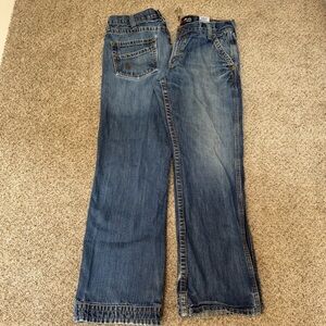 Bundle Ariat FR M4 Boot Cut Jeans 33x32 Workwear Western Denim (2 Pair)